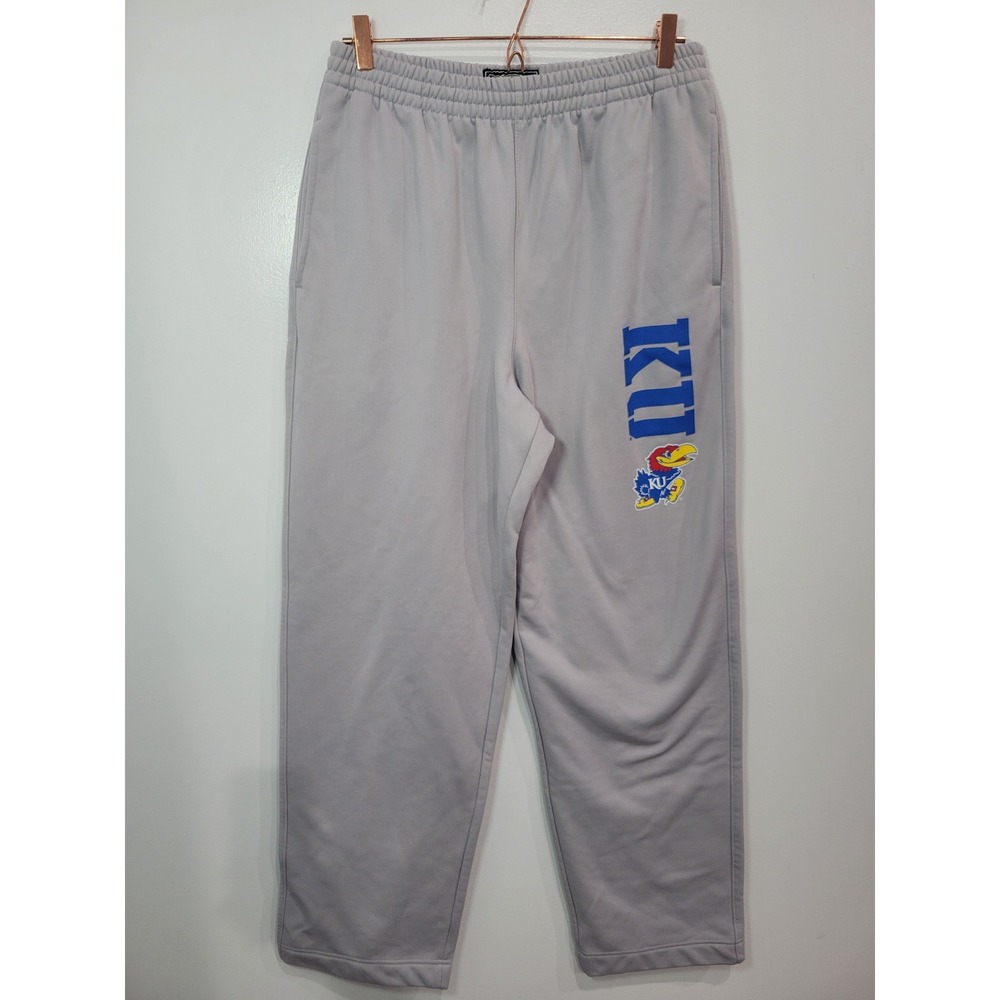 Champs Sports Kansas Jayhawks KU Grey Fleece Sweatpants Mens L Team Edition